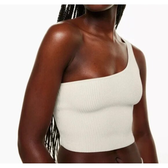 Babaton Sculpt Knit Tank Bundle Cropped Tank + One Shoulder Top Size Medium - Picture 15 of 15